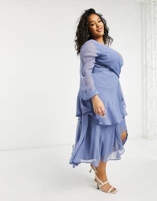 asos curve wrap dress