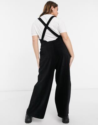 black cord overalls