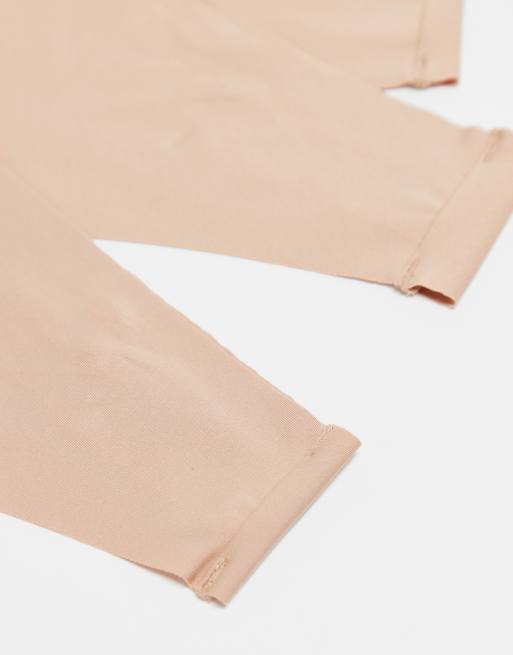 ASOS DESIGN Curve – Zestaw 3 par niewidocznych pod ubraniem beżowych stringów, 3 z 3