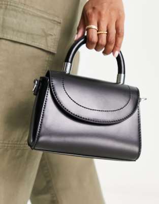 ASOS DESIGN curved envelope crossbody bag with detachable strap in ...