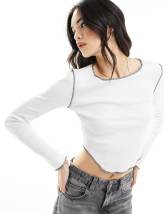 Motel Bellflower Crop Tank In Fluffy Knit White, $53, Asos