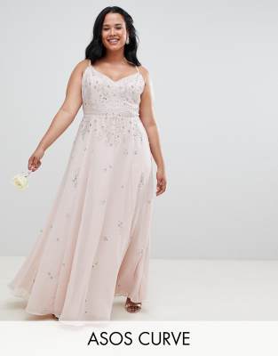 asos design embellished maxi dress