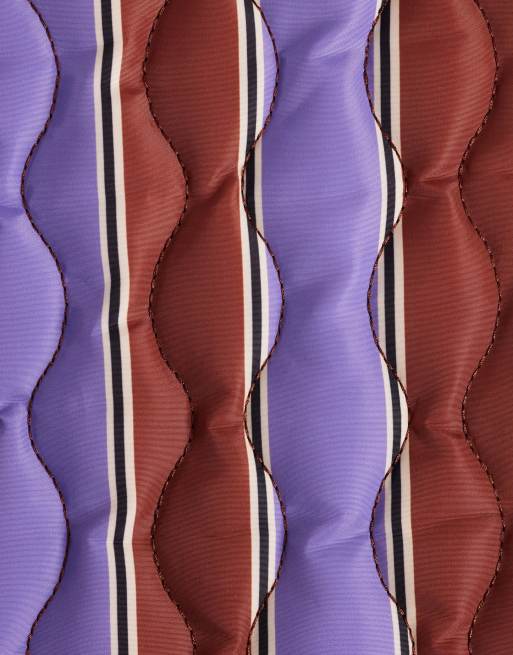 ASOS DESIGN - Custodia trapuntata per laptop a righe multicolore, 3 di 3