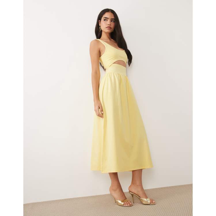 asos yellow dress DESIGN one shoulder in floral print Perfect for moments that deserve a touch of elegance. ASOS Design - Maxi Dress