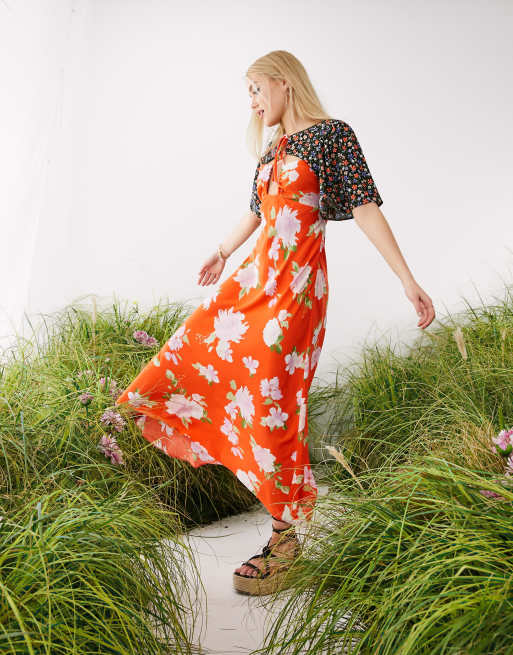 Floral maxi 2025 tea dress