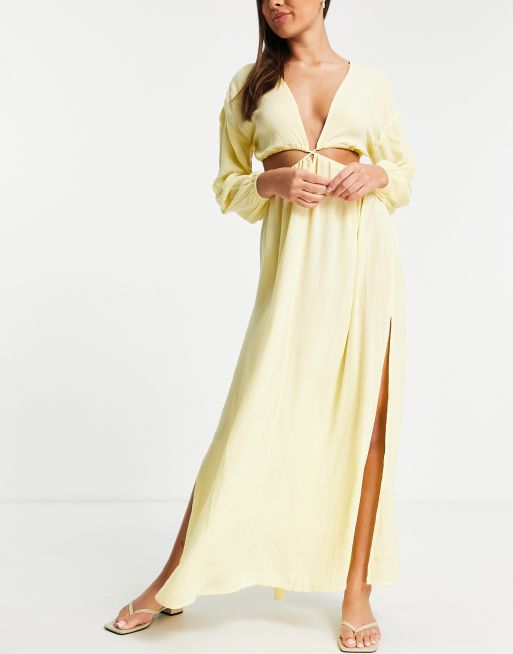 Asos hotsell yellow dress