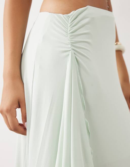 ASOS DESIGN cut out maxi dress in mint, 3 of 4