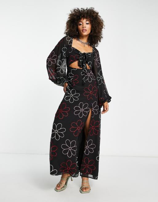 Asos multi coloured dress discount