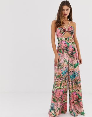 Mia sales tropical jumpsuit