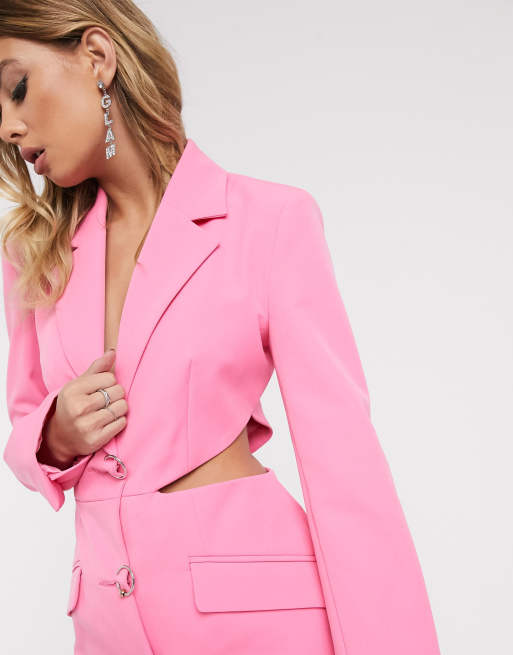 Side on sale cut blazer