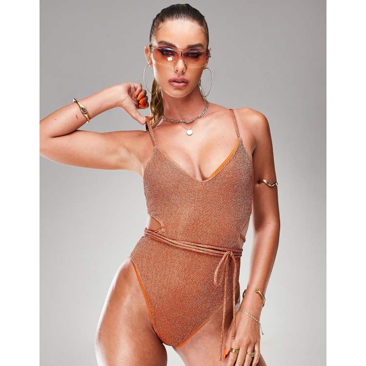 Gold cheap glitter swimsuit