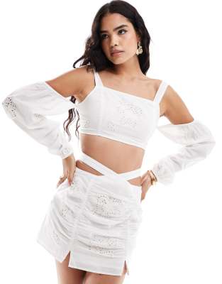 Asos Design Cutout Cutwork Top