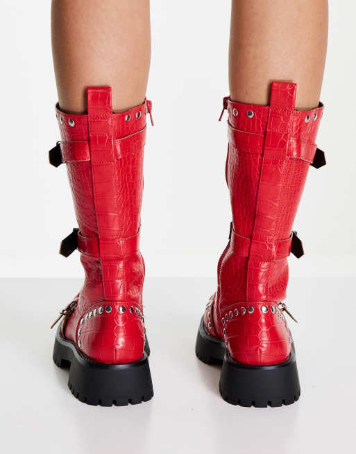 Asos on sale red boots