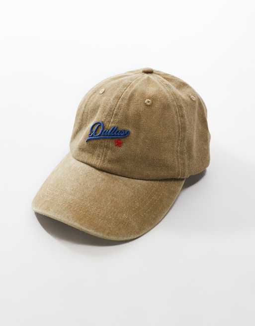 ASOS DESIGN – Czapka z daszkiem w kolorze khaki z haftem, 2 z 3