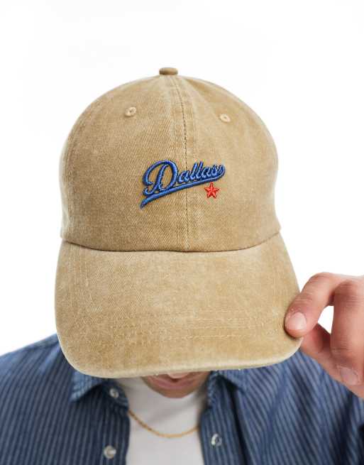 ASOS DESIGN – Czapka z daszkiem w kolorze khaki z haftem, 3 z 3