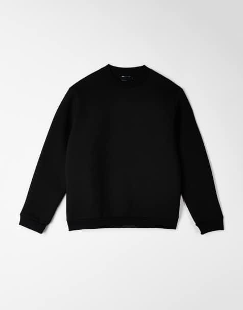 ASOS DESIGN – Czarna bluza z materiału w stylu scuba - view 1