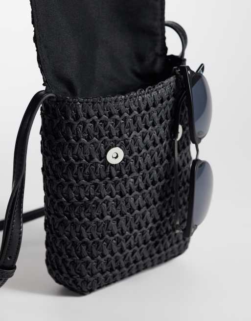 ASOS DESIGN – Czarna dzianinowa torebka crossbody, 3 z 4