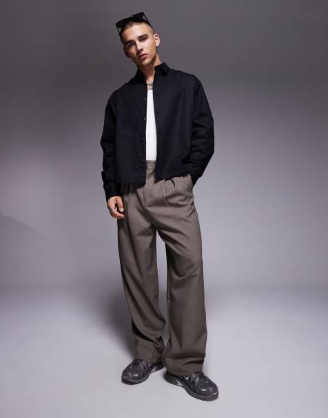 ASOS DESIGN – Czarna koszula o pudełkowym kroju oversize - view 1