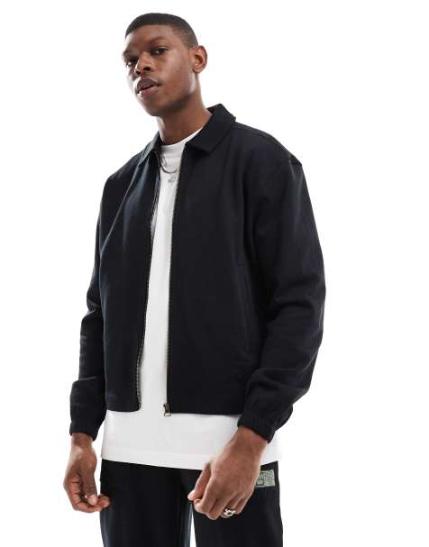 ASOS DESIGN – Czarna kurtka koszulowa o pudełkowym kroju oversize w stylu roboczym, część zestawu - view 1