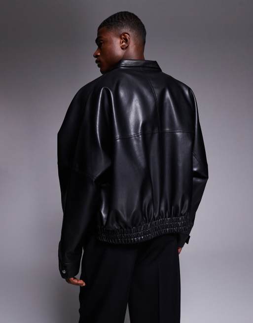 ASOS DESIGN – Czarna kurtka z imitacji skóry , 3 z 5
