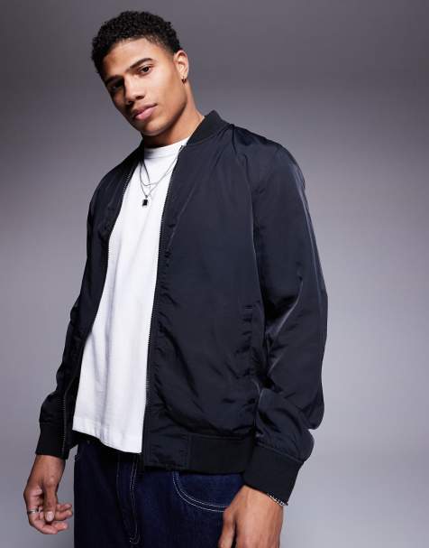 ASOS DESIGN – Czarna lekka kurtka bomberka - view 1