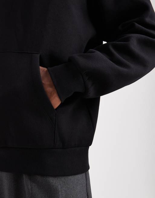 ASOS DESIGN – Czarna luźna bluza z kapturem i nadrukiem z tyłu, 5 z 5