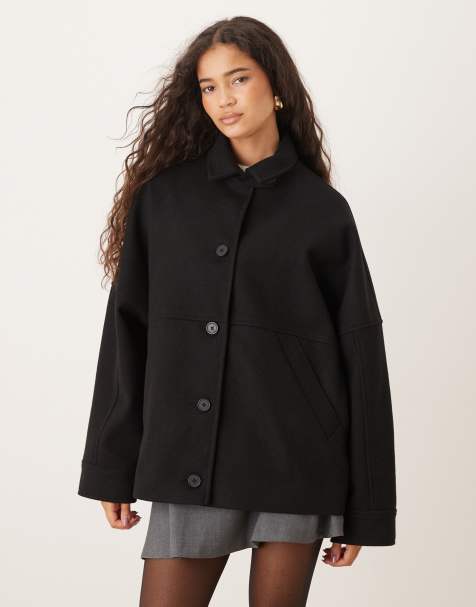 ASOS DESIGN – Czarna luźna kurtka Harrington - view 1