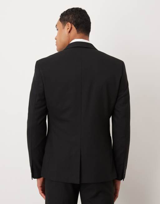 ASOS DESIGN – Czarna marynarka garniturowa o obcisłym kroju, 3 z 5