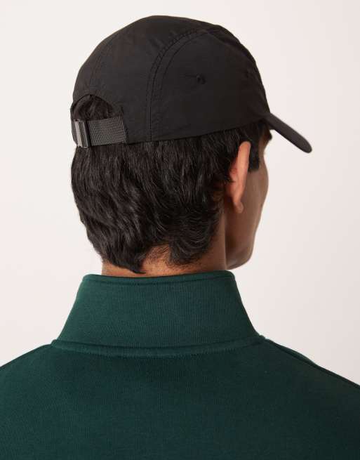 ASOS DESIGN – Czarna nylonowa czapka z daszkiem, 3 z 3