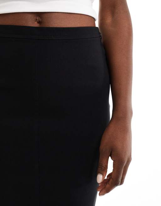 ASOS DESIGN – Czarna ołówkowa spódnica midi z bengaliny, 2 z 5