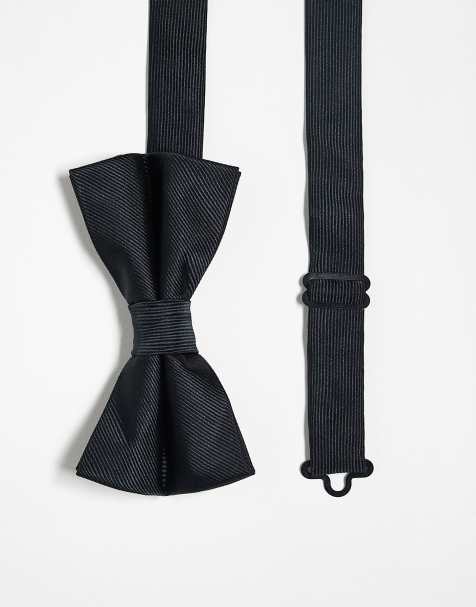ASOS DESIGN — Czarna satynowa muszka - view 1