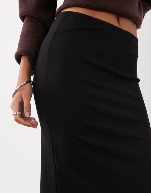 ASOS DESIGN czarna spódnica midi, 4 z 5