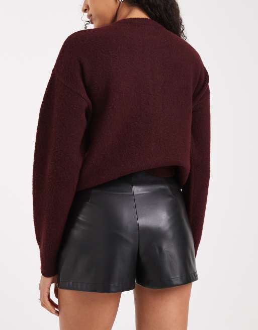 ASOS DESIGN – Czarna spódnica mini z imitacji skóry, część zestawu, 2 z 5