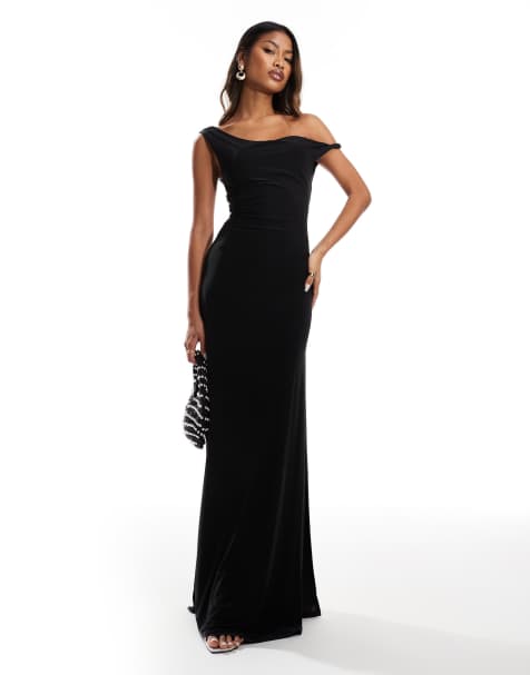 ASOS DESIGN – Czarna sukienka maxi ze skręconym ramiączkiem i wiązaniem z tyłu - view 1