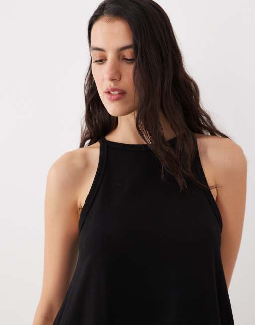 ASOS DESIGN – Czarna trapezowa sukienka mini, 3 z 4