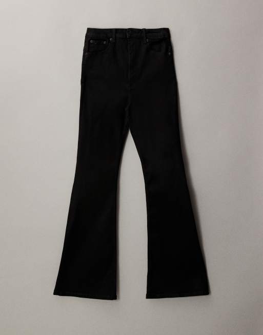 ASOS DESIGN – Czarne bardzo elastyczne jeansy z rozszerzanymi nogawkami, 4 z 7
