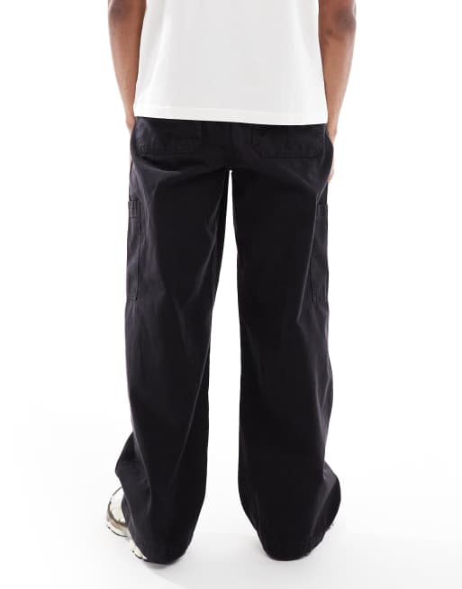 ASOS DESIGN – Czarne bardzo luźne bojówki, 4 z 5