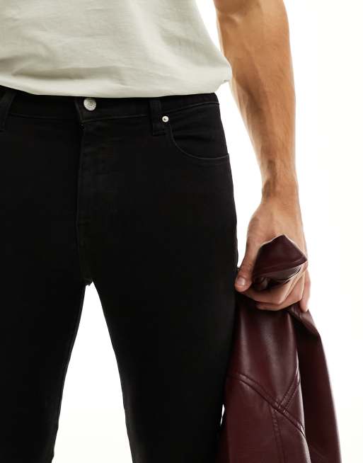 ASOS DESIGN – Czarne bardzo obcisłe jeansy z przetarciami i power stretchem, 5 z 5
