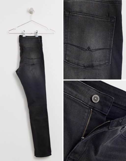 ASOS DESIGN – Czarne, bardzo obcisłe jeansy z rozdarciami z efektem sprania, 4 z 4