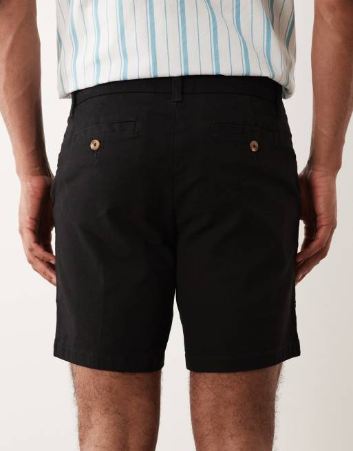 ASOS DESIGN – Czarne dopasowane średniej długości szorty chinosy, 5 z 5