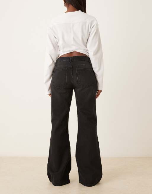 ASOS DESIGN – Czarne dzwony jeansowe o luźnym kroju, 2 z 5