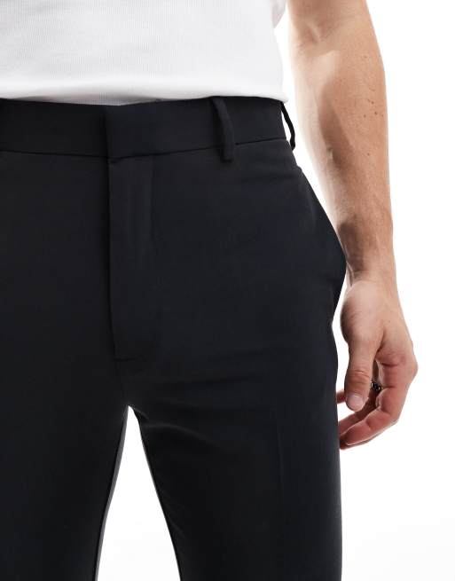 ASOS DESIGN – Czarne eleganckie spodnie o bardzo obcisłym kroju, 2 z 5