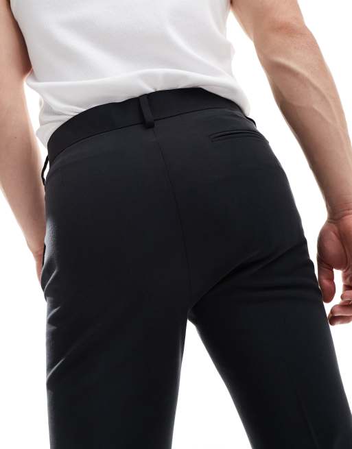 ASOS DESIGN – Czarne eleganckie spodnie o bardzo obcisłym kroju, 4 z 5