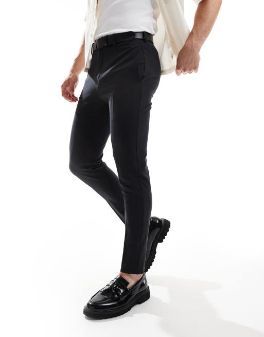 ASOS DESIGN – Czarne eleganckie spodnie o bardzo obcisłym kroju, 5 z 5