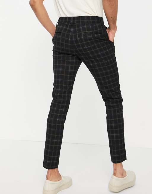 ASOS DESIGN – Czarne eleganckie spodnie o bardzo obcisłym kroju, 2 z 4