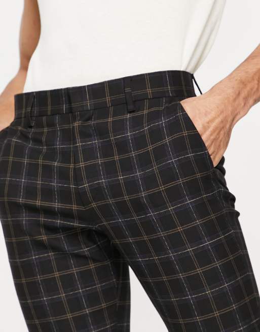ASOS DESIGN – Czarne eleganckie spodnie o bardzo obcisłym kroju, 3 z 4
