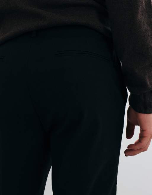 ASOS DESIGN - Czarne eleganckie spodnie o zwężanym fasonie, 5 z 5