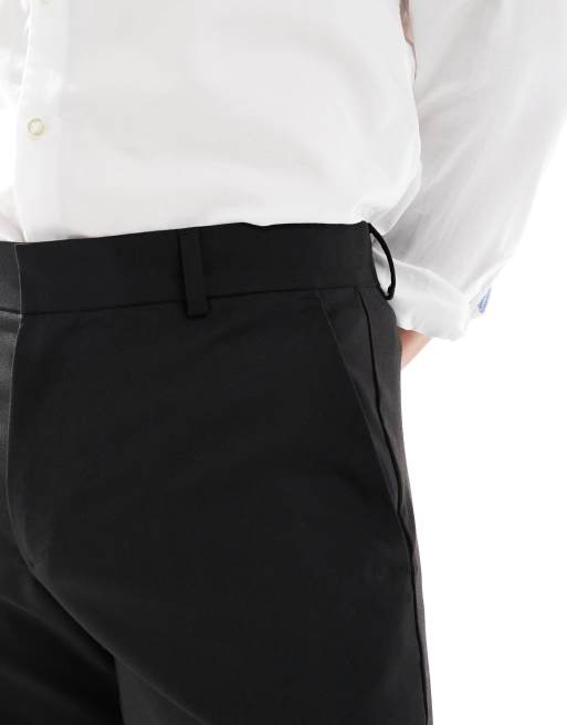 ASOS DESIGN – Czarne eleganckie spodnie o zwężanym kroju, 5 z 5