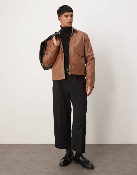 ASOS DESIGN – Czarne eleganckie spodnie z krótszymi, balonowymi nogawkami - view 1
