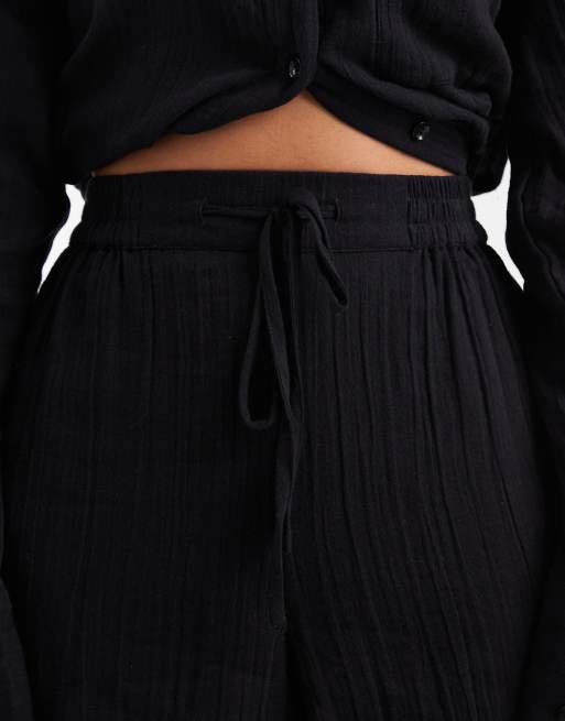 ASOS DESIGN – Czarne fakturowane szorty, część zestawu, 5 z 5